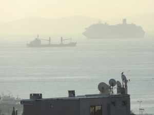 Bateaux  sur le Bosphore
