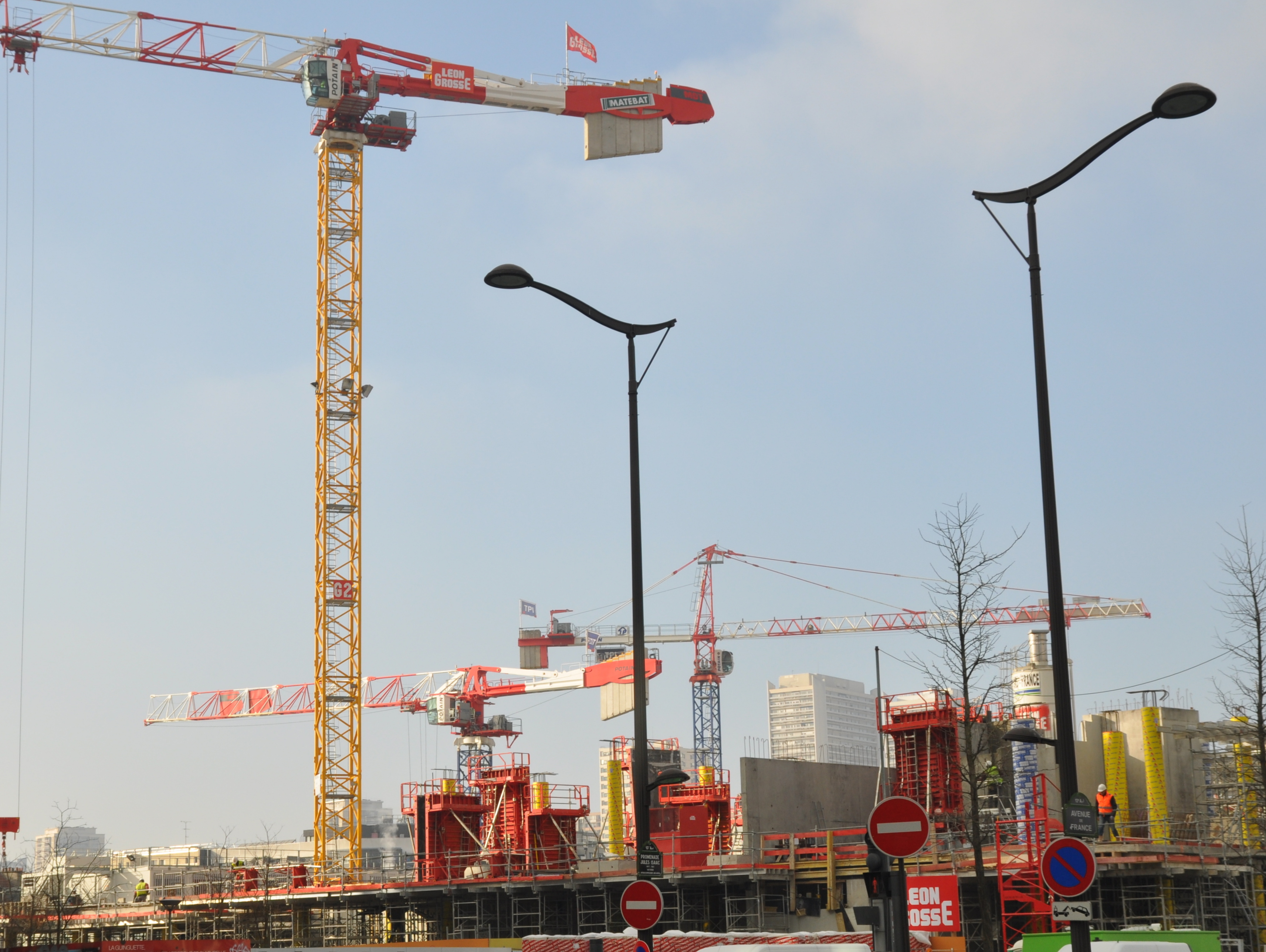 Avenue de France le chantier de la dalle_Paris 13e