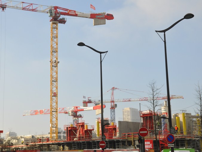 Avenue de France le chantier de la dalle_Paris 13e