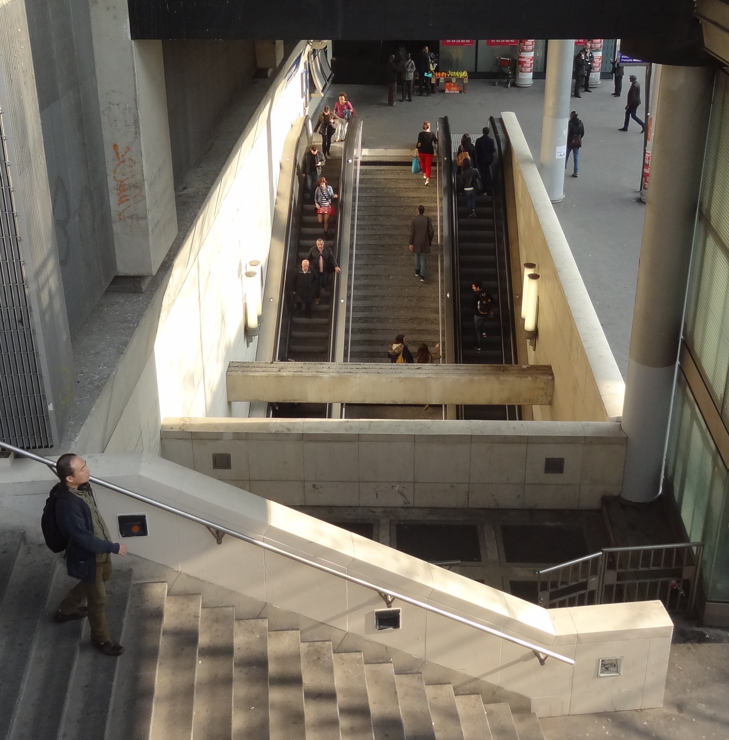 Sortie ligne 14. Pont de Tolbiac