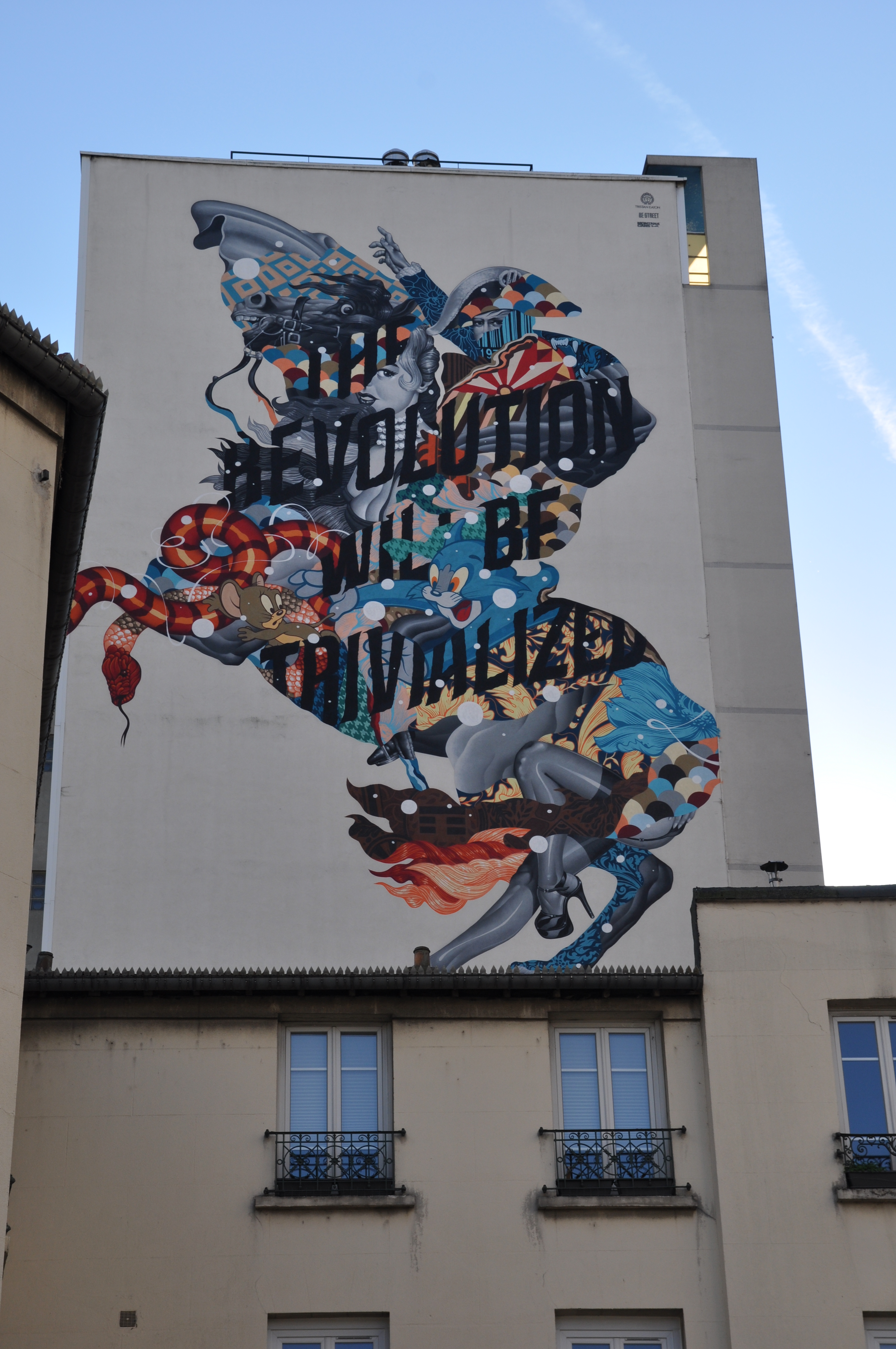 Tristan Eaton, Paris, 8 rue du Chevaleret, The Revolution will be trivialized