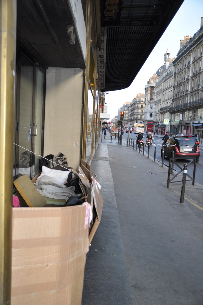 Rue Réaumur. Stocker ses affaires