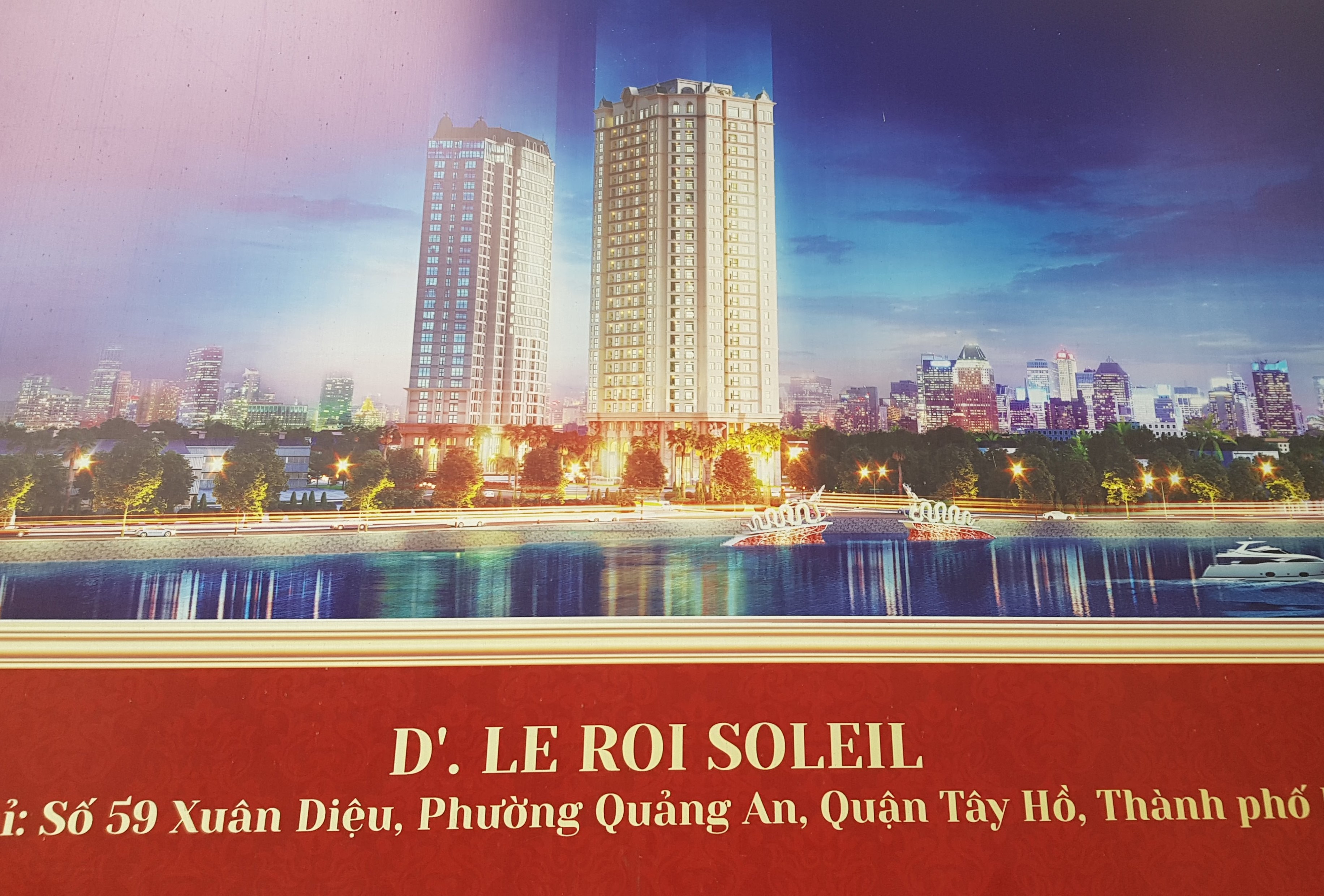 Hanoi. Affiche pour des programmes immobiliers